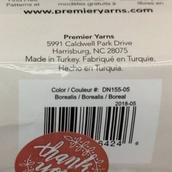 Mix Sock Yarn Lot of 2 Premier Serenity Color Borealis Yarn Bee Heel to Toe #42 - Picture 9 of 12